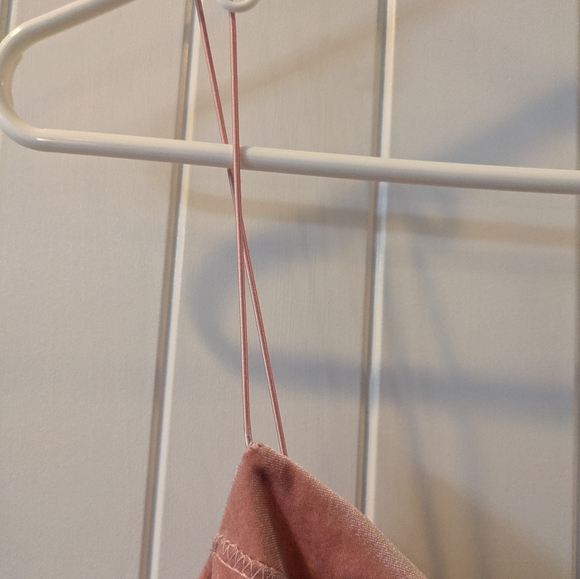 Urban Outfitters Velvet Blush Pink Slip Dress - Picture 3 of 7